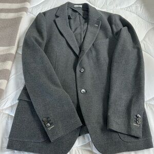 Gant Men's Dark Gray Wool Sport Coat Blazer